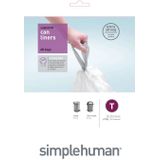 simplehuman CW0216 code T maatwerk afvalzakken, vuilniszakken, 3 liter, pack of 40, wit plastic