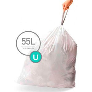 Afvalzakken 55 liter (U), Simplehuman