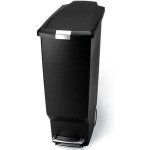 Simplehuman Slimline Prullenbak Plastic Zwart