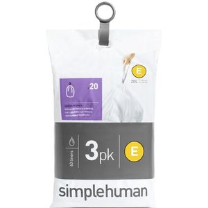 simplehuman Code E Pocket Liner 20L Afvalzakken