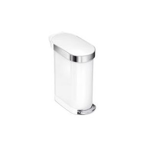 Simplehuman 45L schlanker Pedalbeh�lter, wei�