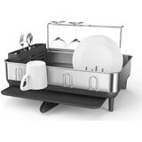 Afdruiprek met Stalen Frame, Groot, Grijs - Simplehuman