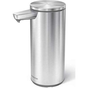 Simplehuman Zeepdispenser Oplaadbaar met Sensor Zilver Roestvast Staal