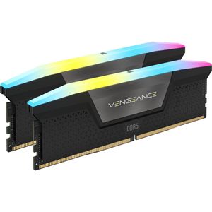 Corsair VENGEANCE RGB DDR5 32GB (2x16GB) 6000MHz C36 Geoptimaliseerd AMD Geheugen (Dynamische RGB-Verlichting in Tien Zones, Onboard Spanningsregeling, Compatibiliteit met AMD EXPO) Grijs