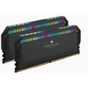 Corsair DOMINATOR PLATINUM RGB DDR5 64GB (2x32GB) 5600MHz C40 Geoptimaliseerd AMD Geheugen (12 Extra Heldere CAPELLIX RGB-LEDs, Gepatenteerde CORSAIR DHX-Koeling, Aangepaste AMD EXPO-Profielen) Grijs