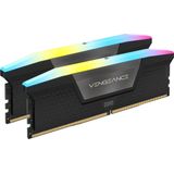 Corsair VENGEANCE RGB DDR5 RAM 32GB (2x16GB) 5600MHz CL40 Intel XMP iCUE Kompatibel Computer Speicher - Schwarz (CMH32GX5M2B5600C40K)