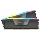 CORSAIR VENGEANCE RGB DDR5 RAM 64 GB (2 x 32 GB) 6000 MHz CL40 AMD EXPO compatibel iCUE computergeheugen - grijs (CMH64GX5M2B6000Z40)