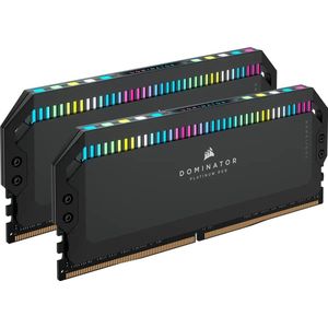 Corsair Dominator Platinum RGB DDR5 64 GB (2 x 32 GB) 6000 MHz C40 Intel geoptimaliseerd Desktop Memory (gepatenteerde Corsair DHX koeling, 12 Capellix RGB ultraheldere leds) zwart