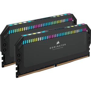 CORSAIR DOMINATOR PLATINUM RGB DDR5 RAM 64 GB (2 x 32 GB) 6000 MHz CL40 Intel XMP compatibel iCUE computergeheugen - zwart (CMT64GX5M2B6000C40)