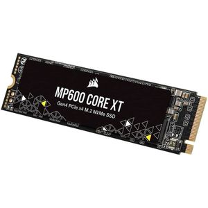 Corsair MP600 CORE XT 1TB PCIe Gen4 x4 NVMe M.2 SSD – Hoge Dichtheid QLC NAND – M.2 2280 – Compatibel met DirectStorage - Up to 5,000MB/sec – Zeer Geschikt Voor PCIe 4.0-Notebooks en -Desktops – Zwart
