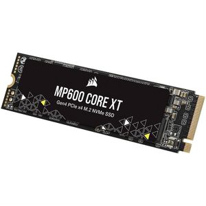 Corsair MP600 Core XT 2TB PCIe Gen4 x4 NVMe M.2 SSD - QLC NAND met hoge dichtheid - M.2 2280 - DirectStorage compatibel - tot 5000 MB/s - ideaal voor PCIe 4.0 laptops en desktops - zwart
