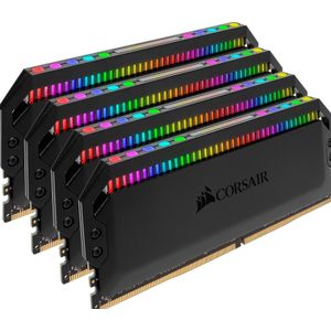 Corsair Dominator Platinum RGB (4 x 8GB, 3200 MHz, DDR4 RAM, DIMM 288 pin), RAM, Zwart
