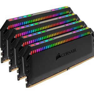 Corsair - Dominator Platinum RGB - RAM - Zwart - 4 x 8GB - 3200 MHz - DDR4 DIMM 288 pin