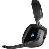 Corsair VOID ELITE RGB draadloze gamingheadset 7.1 surround sound, draadloze 2,4 GHz lage latentie, 12 meter bereik, aanpasbare RGB-verlichting met pc, PS4-compatibiliteit Zwart