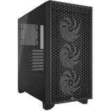 Corsair 3000D Airflow Black TG - Midtowermodel - ATX - geen voeding - zwart