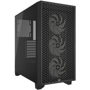 Corsair 3000D Airflow Black TG - Midtowermodel - ATX - geen voeding - zwart