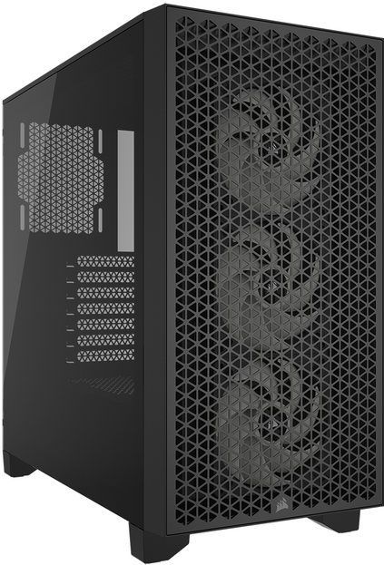 Corsair 3000D Airflow Black TG - Midtowermodel - ATX - geen voeding - zwart