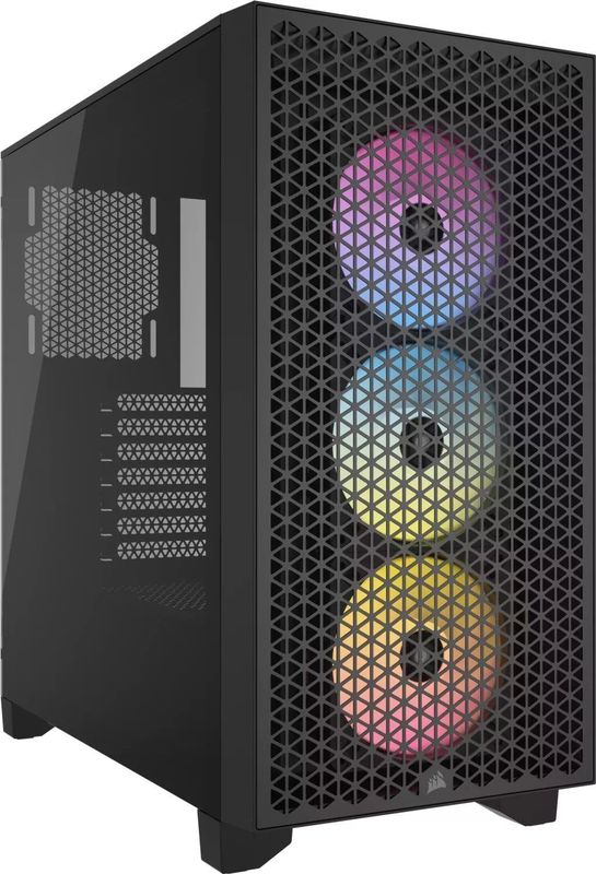 Corsair 3000D RGB Airflow Midtowermodel ATX Gehard Glas Zwart