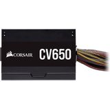 Corsair CV650 (650 W), PC-voedingseenheid, Zwart
