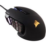 Corsair Scimitar RGB Elite Gaming Muis 18000 DPI Zwart