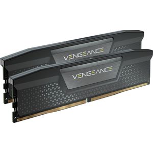 Corsair Vengeance 64GB DDR5 geheugen (2x 32GB) 6200MHz C32 Intel geoptimaliseerd (geïntegreerde spanningsregeling, aangepaste XMP 3.0-profielen, compacte vormfactor, koellichaam van massief aluminium) zwart