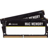 Corsair Mac Memory SODIMM 64 GB (2 x 32 GB) DDR4 2666 MHz CL18 geheugen voor Mac-systemen, Apple-gecertificeerd - zwart
