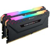 Corsair Vengeance RGB Pro werkgeheugen voor desktop-pc, DDR4 3600 (PC4-28800), C18, 64 GB (2 x 32 GB) - zwart