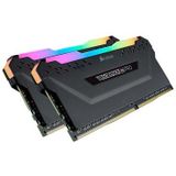 Corsair Vengeance RGB Pro werkgeheugen voor desktop-pc, DDR4 3600 (PC4-28800), C18, 64 GB (2 x 32 GB) - zwart