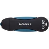 Corsair - Padlock 3 - USB-stick - Zwart - 128 GB, Waterafstotend, Schokbestendig, 256-Bit AES Versleuteling