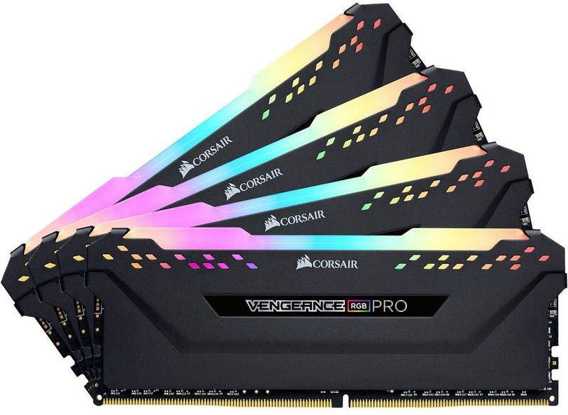 Corsair - Vengeance RGB Pro - Desktopgeheugen - Zwart - 64 GB (4 x 16 GB) DDR4 3200 (PC4-25600) C16