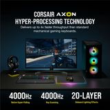 Corsair K100 RGB Optical Mechanical Gaming toetsenbord USB QWERTZ Duits Zwart