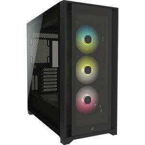 Corsair - iCUE 5000X RGB - ATX Behuizing - Zwart - Tempered Glass