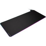 Corsair MM700C RGB Extended Gaming Mat (dynamische RGB-verlichting op drie zones, ontwerp met rubberen basis, hub met twee USB-poorten, twaalf geïntegreerde RGB-verlichtingsprofielen) zwart