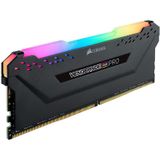 Corsair Vengeance PRO RGB Module 16GB (1 x 16GB) DDR4 3600 (PC4-28800) C18 1.35V, geoptimaliseerd AMD Ryzen - zwart