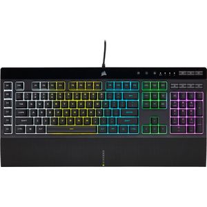 Corsair K55 RGB PRO toetsenbord Gamen USB QWERTZ Duits Zwart