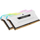 Corsair VENGEANCE RGB PRO SL 32GB (2x16GB) DDR4 3200 (PC4-25600) C16 1.35V Desktop Memory - Weiß