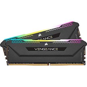 Corsair Vengeance RGB Pro SL - Geheugen DDR4 - 64 GB: 2 x 32 GB - 288-PIN - 3200 MHz - CL16 - 1.35V - RGB - XMP 2.0 - Voor AMD Ryzen, Threadripper, Intel - zwart