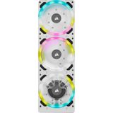 Corsair Hydro X Series XD7 RGB combinatie pomp/tank (360 mm verdelerplaatsysteem, D5 PWM-pomp, 140 ml tank, 36 individueel instelbare RGB-leds) wit