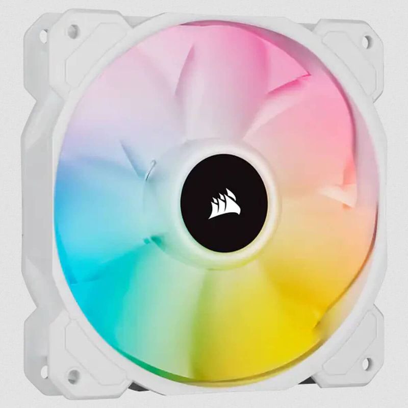 Corsair - iCUE SP120 RGB ELITE - 120mm PWM Ventilator - Wit - Zwart
