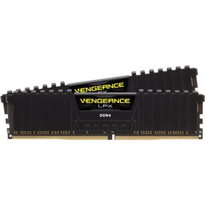 Corsair Vengeance LPX 32GB (2 x 16GB) DDR4 3600 (PC4-28800) C16 1.35V Desktop Memory - Black, CMK32GX4M2D3600C16, schwarz
