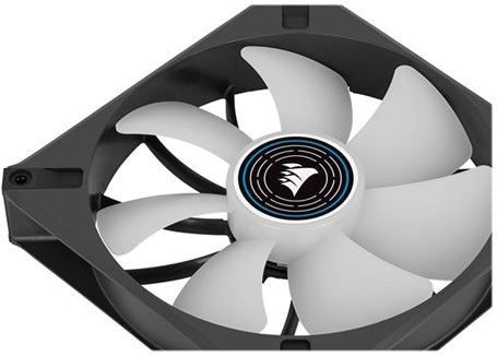 CORSAIR ML140 LED ELITE, 140 mm blauwe LED-fan met magnetische levitatie en AirGuide, enkele verpakking