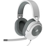 Corsair HS55 SURROUND Gamingheadset (Kunstlederen oorschelpen van traagschuim, Dolby Audio 7.1 surround sound op PC en Mac, Omnidirectionele microfoon, Multi-platform compatibiliteit) Wit