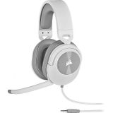 Corsair HS55 SURROUND Gamingheadset (Kunstlederen oorschelpen van traagschuim, Dolby Audio 7.1 surround sound op PC en Mac, Omnidirectionele microfoon, Multi-platform compatibiliteit) Wit