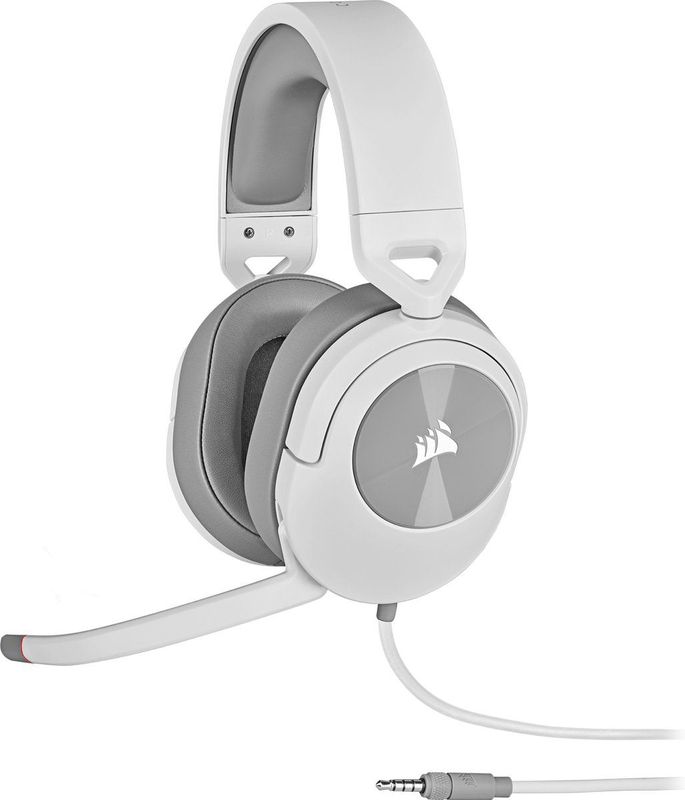 Corsair - HS55 - Gaming Headset - Wit - Bedraad, Surroundgeluid, Ruisonderdrukkende Microfoon