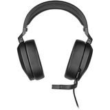 Corsair HS65 Surround Gaming Headset (kunstleer van traagschuim, Dolby Audio 7.1 surround sound op pc en Mac, SoundID van SonarWorks, multi-platform compatibiliteit) carbon