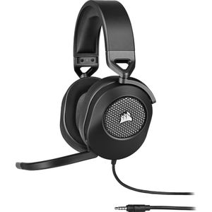 Corsair HS65 Surround Gaming Headset (kunstleer van traagschuim, Dolby Audio 7.1 surround sound op pc en Mac, SoundID van SonarWorks, multi-platform compatibiliteit) carbon