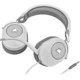 CORSAIR HS65 SURROUND Multiplattform Kabelgebundenes Gaming-Headset - Dolby 7.1 Surround Sound - SonarWorks SoundID - iCUE-Kompatibel - PC, Mac, PS5, PS4, Xbox, Nintendo Switch, Mobile - Weiß