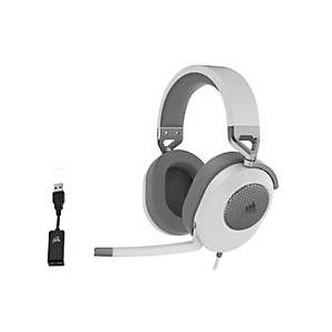 Corsair - HS65 Surround - Bedrade Gaming Headset - Wit - Kunstleer - Aluminium