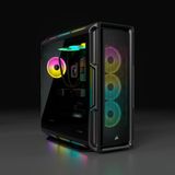 PC- Behuizing - Case - Corsair 5000T RGB TG - Midtowermodel - ATX - USB/Audio - gehard glas - zwart