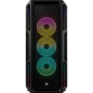PC- Behuizing - Case - Corsair 5000T RGB TG - Midtowermodel - ATX - USB/Audio - gehard glas - zwart